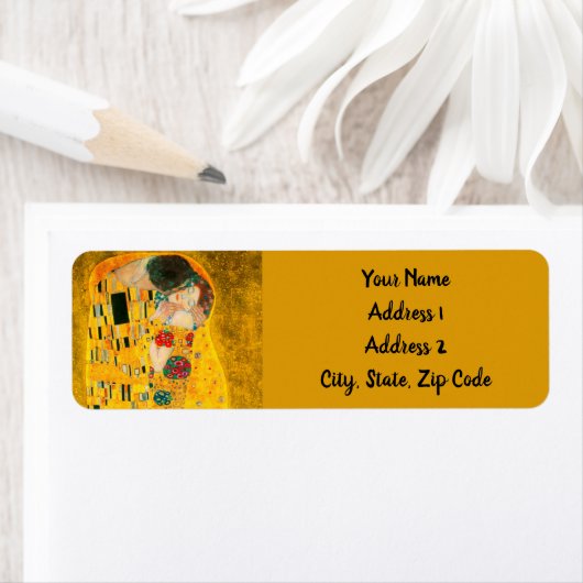 Gustav Klimt The Kiss Etiket (Insitu)