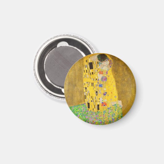 Gustav Klimt The Kiss Fine Art Magneet (Voorkant / Achterkant)
