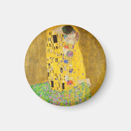 Gustav Klimt The Kiss Fine Art Magneet (Voorkant)