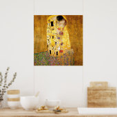 Gustav Klimt The Kiss Fine Art Poster (Keuken)