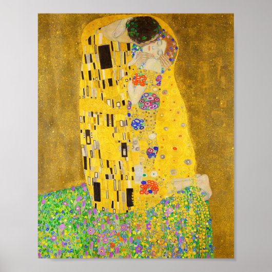 Gustav Klimt The Kiss Fine Art Poster (Voorkant)