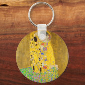 Gustav Klimt The Kiss Fine Art Sleutelhanger (Voorkant)