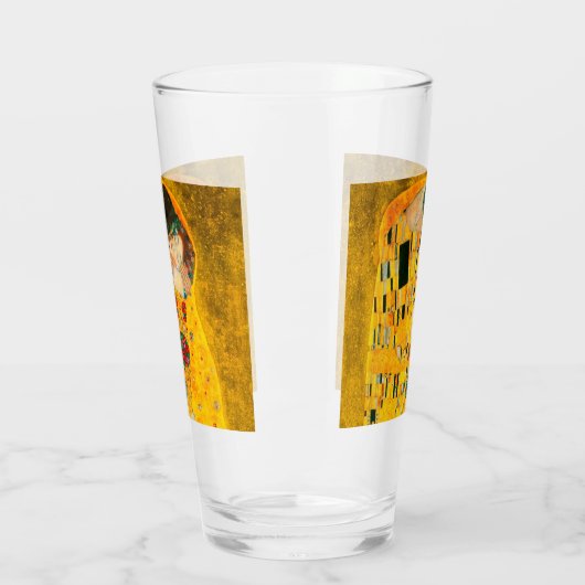 Gustav Klimt The Kiss Glas (Links)