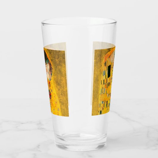Gustav Klimt The Kiss Glas (Rechts)