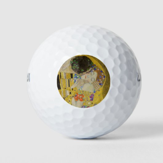 Gustav Klimt - The Kiss Golfballen (Voorkant)