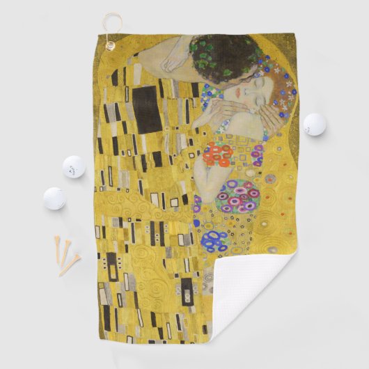Gustav Klimt - The Kiss Golfhanddoek (Insitu)