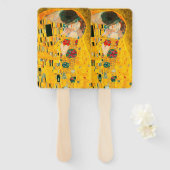 Gustav Klimt The Kiss Handwaaier (Voorkant en achterkant)