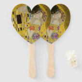 Gustav Klimt - The Kiss Handwaaier (Voorkant en achterkant)