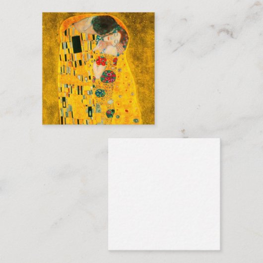 Gustav Klimt The Kiss Informatiekaartje (Voorkant / Achterkant)
