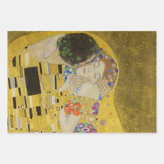 Gustav Klimt - The Kiss Inpakpapier Vel (Voorkant)