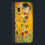 Gustav Klimt The Kiss iPhone 8/7 Portemonnee Hoesje<br><div class="desc">iPhone Wallet Case met oliefilter van Gustav Klimt met gouden blad The Kiss (1908). Een man en een vrouw,  met briljante gouden kleuren,  omarmen en kussen op een bloesem. Een groot geschenk voor fans van Art Nouveau en Oostenrijkse kunst.</div>