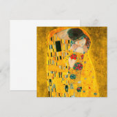 Gustav Klimt The Kiss Kaart (Voorkant / Achterkant)