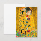 Gustav Klimt The Kiss Kaart (Voorkant / Achterkant)