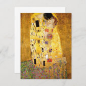 Gustav Klimt The Kiss Kaart (Voorkant / Achterkant)