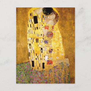 Gustav Klimt The Kiss Kaart