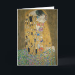 Gustav Klimt - The Kiss Kaart<br><div class="desc">Bekend schilderij van Gustav Klimt. De Kus is een van de grootste romantische schilderijen en een groot geschenk voor Valentijnsdag en andere romantische gelegenheden. Verbazingwekkend meesterwerk en geweldig werk van Gustav Klimt.</div>