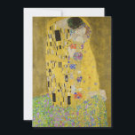 Gustav Klimt - The Kiss Kaart<br><div class="desc">The Kiss / Der Kuss - Gustav Klimt in 1907-1908</div>
