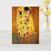 Gustav Klimt, The Kiss, Kaart (Gele Bloem)