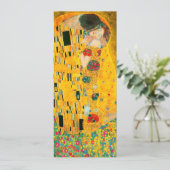 Gustav Klimt The Kiss Kaart (Staand voorkant)
