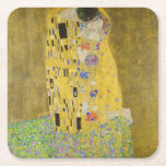 Gustav Klimt - The Kiss Kartonnen Onderzetters<br><div class="desc">The Kiss / Der Kuss - Gustav Klimt in 1907-1908</div>