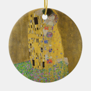 Gustav Klimt "The Kiss" Keramisch Ornament