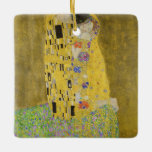 Gustav Klimt - The Kiss Keramisch Ornament<br><div class="desc">The Kiss / Der Kuss - Gustav Klimt in 1907-1908</div>