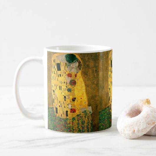 Gustav Klimt , “ The Kiss ” Koffiemok (Met donut)