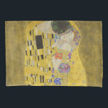 Gustav Klimt - The Kiss Kussensloop<br><div class="desc">The Kiss / Der Kuss - Gustav Klimt in 1907-1908</div>