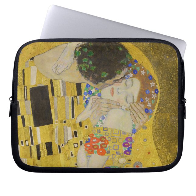 Gustav Klimt - The Kiss Laptop Sleeve (Voorkant)