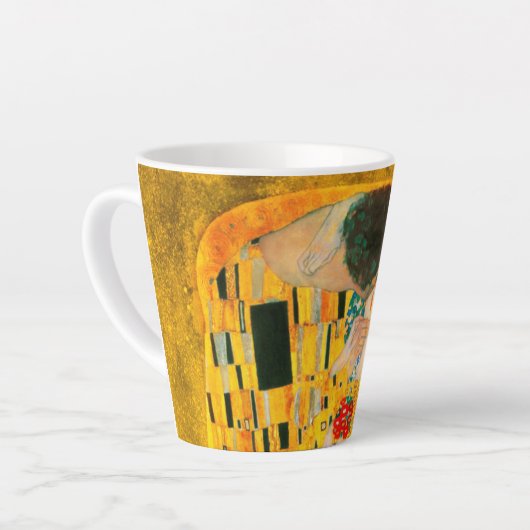 Gustav Klimt The Kiss Latte Mok (Linkerhoek)