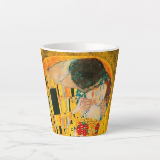Gustav Klimt The Kiss Latte Mok (Voorkant)