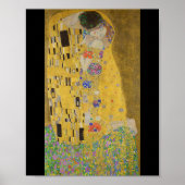 Gustav Klimt – The Kiss – Le Baiser  Poster (Voorkant)