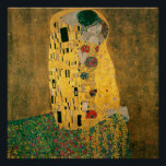 Gustav Klimt The Kiss (Lovers) GalleryHD  Poster<br><div class="desc">Gustav Klimt. The Kiss (Lovers). c. 1908. Olie en goudblad op doek. Origineel kunstmeesterwerk van de beroemde Oostenrijkse kunstenaar Gustav Klimt.</div>