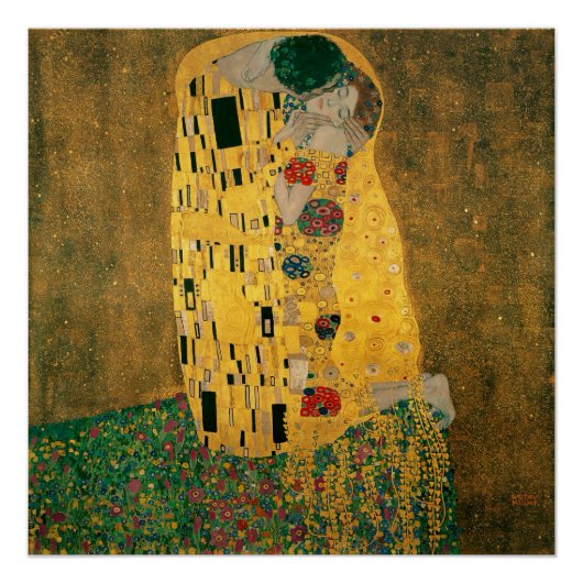 Gustav Klimt The Kiss (Lovers) GalleryHD  Poster (Voorkant)