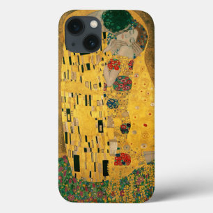 Gustav Klimt The Kiss (Lovers) GalleryHD Vintage iPhone 13 Hoesje