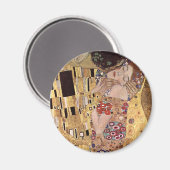 Gustav Klimt ~ the Kiss Magneet (Voorkant / Achterkant)