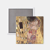 Gustav Klimt ~ the Kiss Magneet (Voorkant / Achterkant)