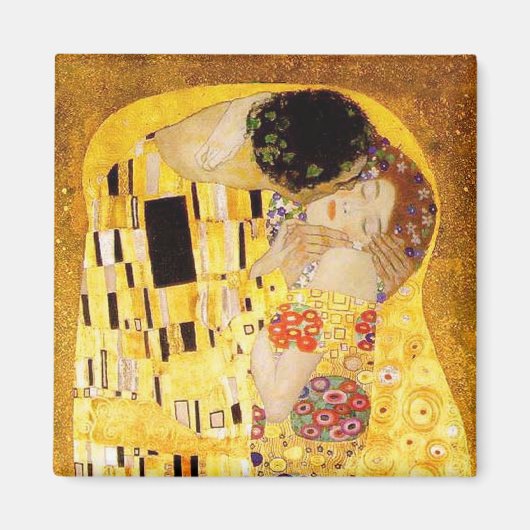 Gustav Klimt The Kiss Magneet (Voorkant)