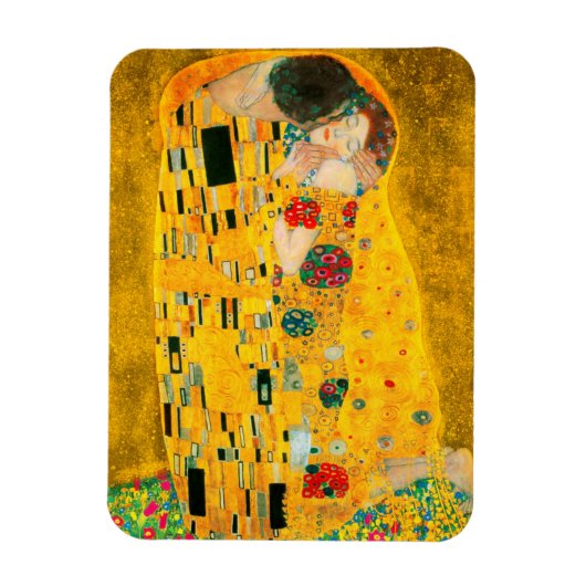 Gustav Klimt The Kiss Magneet (Verticaal)