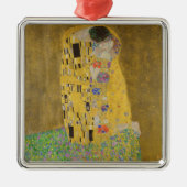Gustav Klimt "The Kiss" Metalen Ornament (Voorkant)