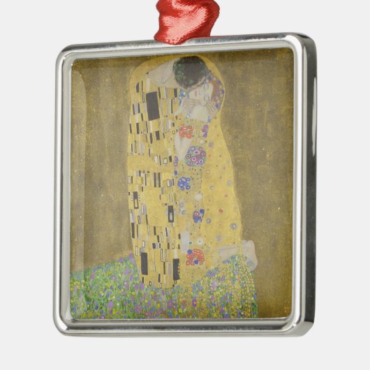 Gustav Klimt "The Kiss" Metalen Ornament (Links)
