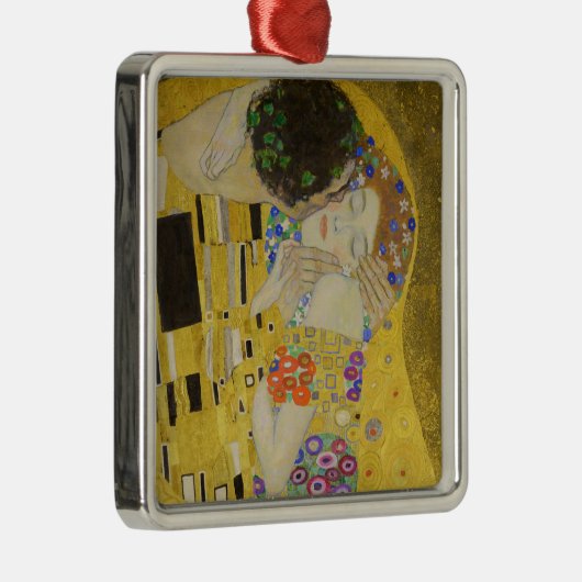 Gustav Klimt - The Kiss Metalen Ornament (Rechts)