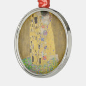 Gustav Klimt "The Kiss" Metalen Ornament (Links)