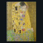Gustav Klimt - The Kiss Notitieboek<br><div class="desc">The Kiss / Der Kuss - Gustav Klimt in 1907-1908</div>