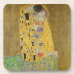 Gustav Klimt "The Kiss" Onderzetter<br><div class="desc">Gustav Klimt's meesterwerk: "De kus". "De Kus", gemaakt door de Oostenrijkse schilder Gustav Klimt. Het wordt beschouwd als zijn beroemdste werk. Hij schilderde het tussen de jaren 1907 en 1908, het hoogtepunt van zijn "Golden Period", toen hij een aantal werken schilderde met gouden bladeren. Oostenrijk beschouwt "De Kus" als een...</div>