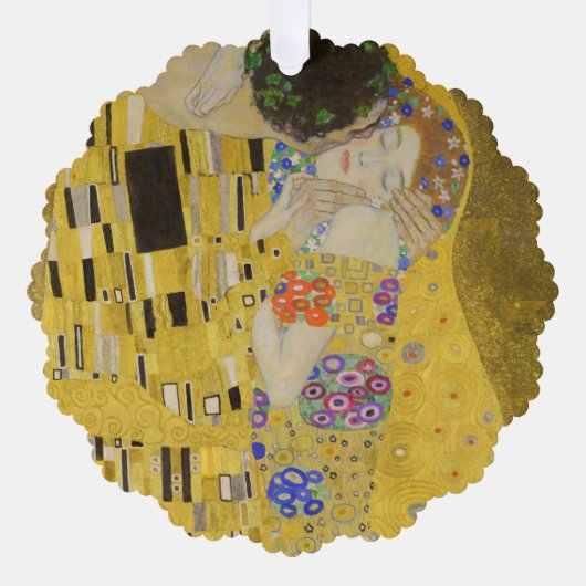Gustav Klimt - The Kiss Ornament Kaart (Voorkant)