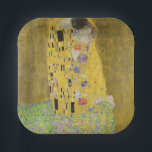 Gustav Klimt - The Kiss Papieren Bordje<br><div class="desc">The Kiss / Der Kuss - Gustav Klimt in 1907-1908</div>