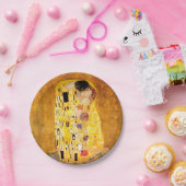 Gustav Klimt "The Kiss" Papieren Bordje (Feest)