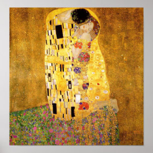Gustav Klimt The Kiss Poster