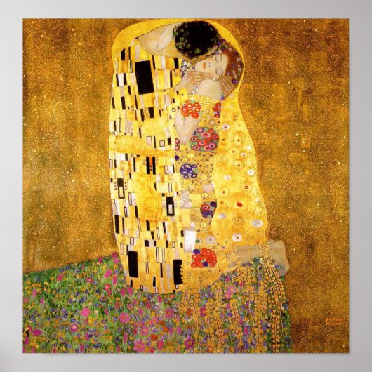 Gustav Klimt The Kiss Poster (Voorkant)